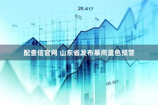 配查信官网 山东省发布暴雨蓝色预警